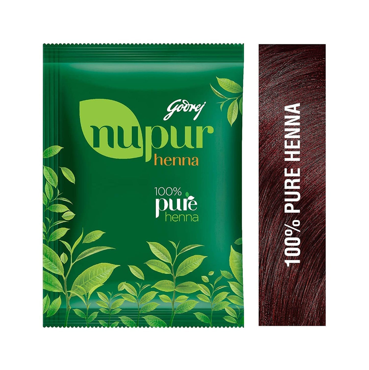 Godrej Nupur Henna Natural Mehndi for Hair Color with Goodness of 9 Herbs 120gram X 3Packs