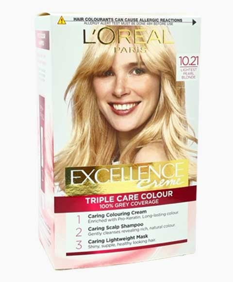 Excellence Creme Triple Care Colour 10.21 Lightest Pearl Blonde