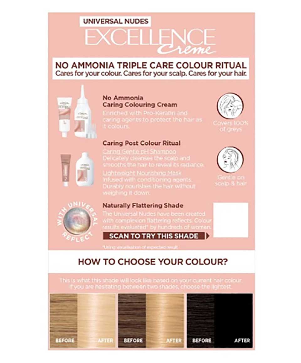 Excellence Creme No Ammonia Triple Care Hair Colour 10U Universal Lightest Blonde