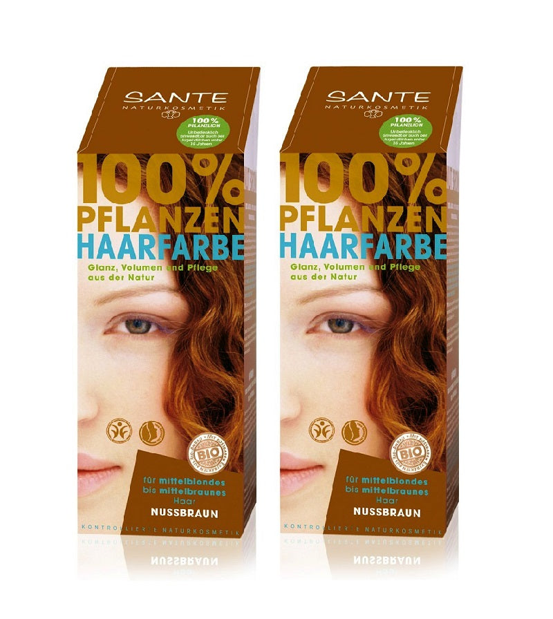 2xPack Sante Plants Powder Hair Color - Seven Shades - 200 g