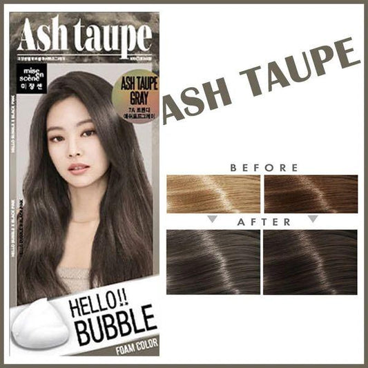 Mise En Scene Hello Bubble Hair Foam Color - Ash Taupe Gray 7A