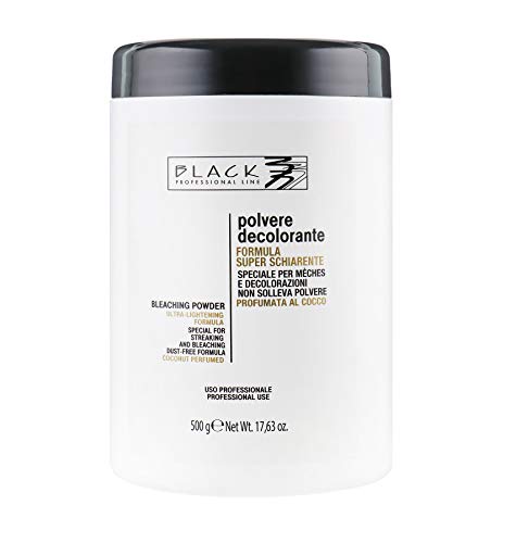 Black Professional Line White Coconut No Dust Bleaching Powder, 500 g.