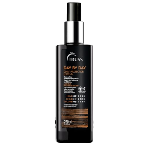 TRUSS Day By Day - Leave-in Daily Protector And Detangler Spray For Hair - Highly Moisturizing With Thermal Heat Protectant For Blow Outs, Detangling, Reconstruction, Softness, and Shine