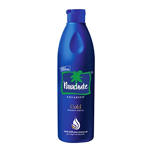 Parachute Advansed Gold Coconut Hair Oil, Pure Coconut Oil, Vitamin E For Long, Strong & Gorgeous Hair, 400 ML