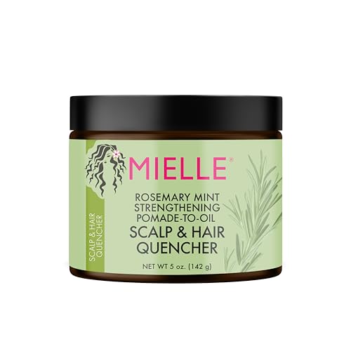 Mielle Rosemary Mint Strengthening Pomade-To-Oil Scalp & Hair Quencher, Nourishes, Conditions & Add Shine, 5 Ounces