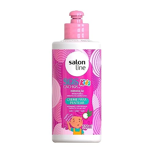 Salon Line - Linha SOS Cachos Kids (Hidratacao) - Creme para Pentear 300 Ml - (SOS Curls Kids (Moisturization) Collection - Combing Cream 10.14 Fl Oz)