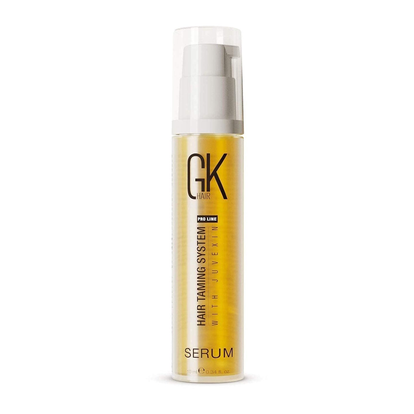 GK HAIR Global Keratin 100% Organic Argan Oil Anti Frizz Serum (0.34 Fl Oz/10ml) Styling Smoothing Strengthening Hydrating & Nourishing Heat Protection Shine Frizz Control Dry Damage Hair Repair