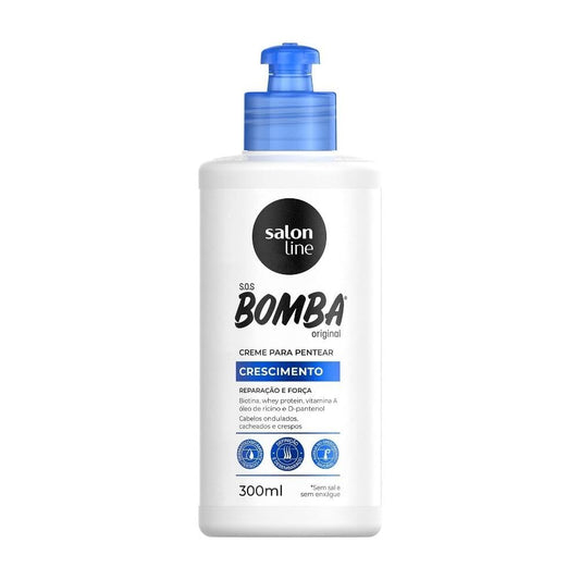 Linha Tratamento (SOS Bomba de Vitaminas) Salon Line - Creme Para Pentear Explosao De Forca 300 Ml - (Salon Line Treatment (Vitamin Bomb SOS) Collection - Power Explosion Combing Cream 10.14 Fl Oz)