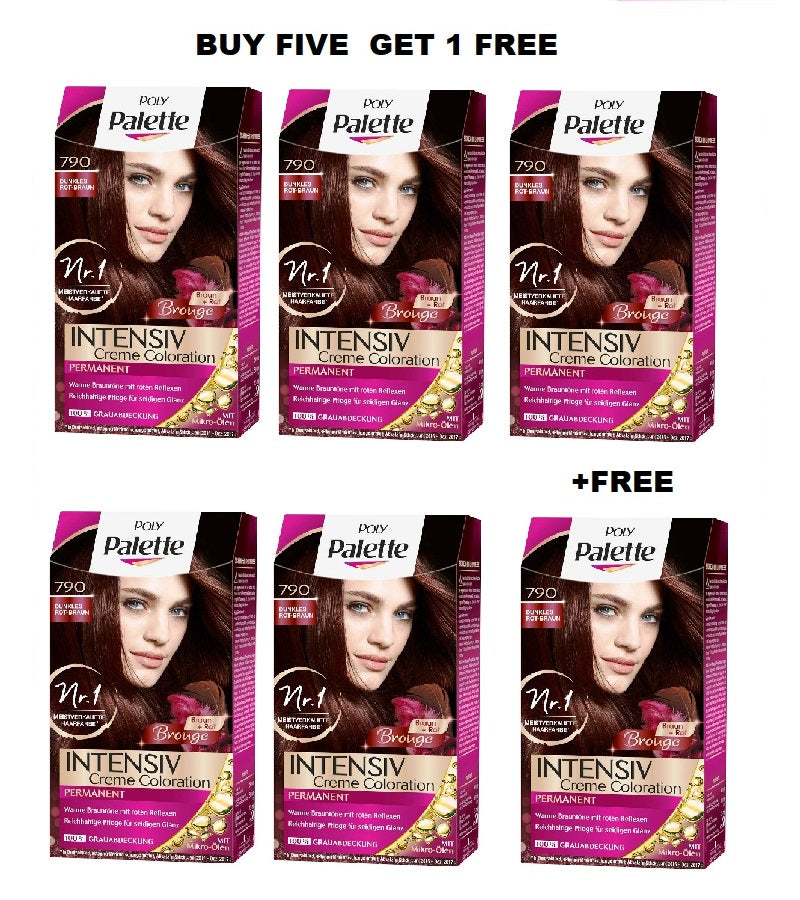 Schwazkopf POLY PALETTE Intensive Creme Hair Coloration - 24 Varieties - Buy 5 +FREE Pack