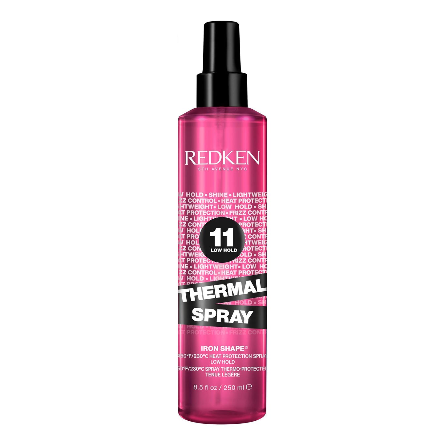 Redken Thermal Spray 11 Low Hold | Thermal Smoothing Holding Spray | For All Hair Types | Provides a Smooth, Silky & Frizz-Free Blow-Dry Finish | Mild Control | Protects Against Heat Damage | 8.5 Oz