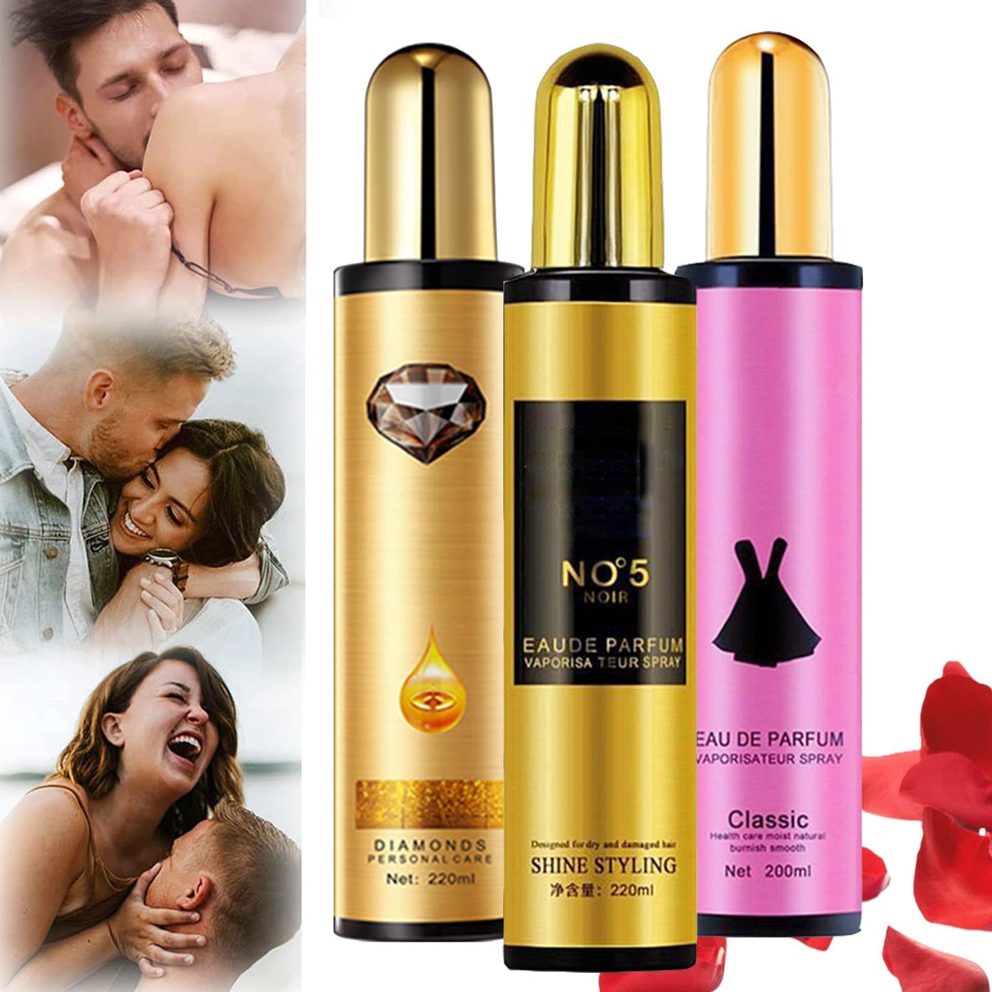 Pheromone Hair Perfume Mist, Venus Mist Feromone Essence Hair Spray, 2023 New L'uodais Golden Lure Feromone Hair Spray, Pheromone Hair Oil (1pcs-Mix)