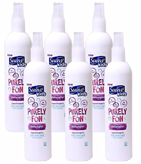 Suave Purely Fun Kids Styling Detangler 10.0oz, Pack of 6