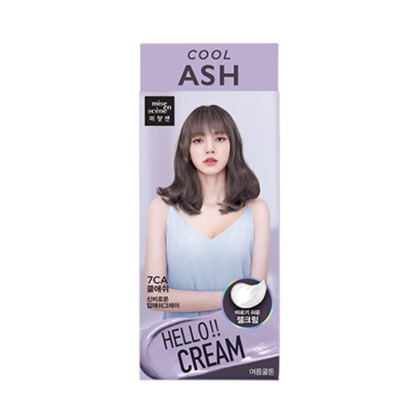 Mise En Scene Hello Cream Hair Color - Cool Ash 7CA