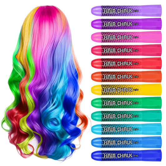 Hair Chalk for Girls, Washable Temporary Hair Color for Kids - Great Teen Girl Gifts Idea, Birthday Gifts for 10 Year Old Girls, Girl Gifts Age 10-12 - Kids Hair Dye Temporary