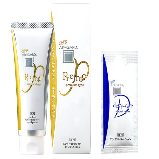 Apagard Premio Whitening Toothpaste (100g) & Dental Lotion (5ml) - Japanese Premium Toothpaste