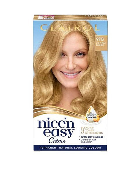 Nice N Easy Creme Permanent Colour 9PB Light Pale Blonde