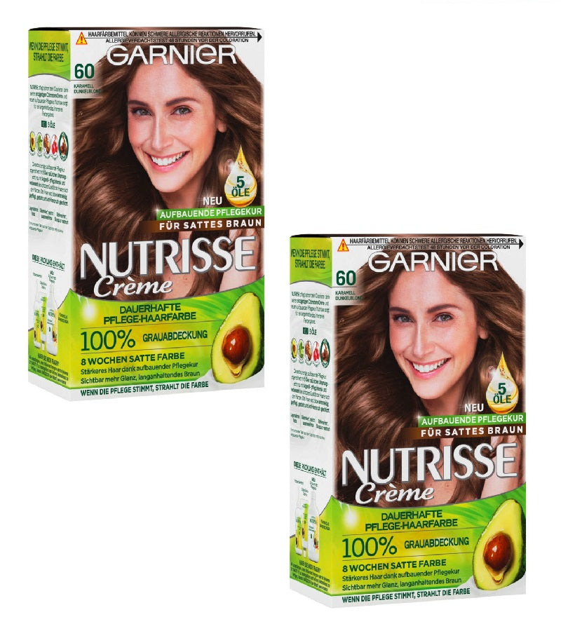 2xPack GARNIER Nutrisse Cream Permanent Hair Care - 25 Varieties