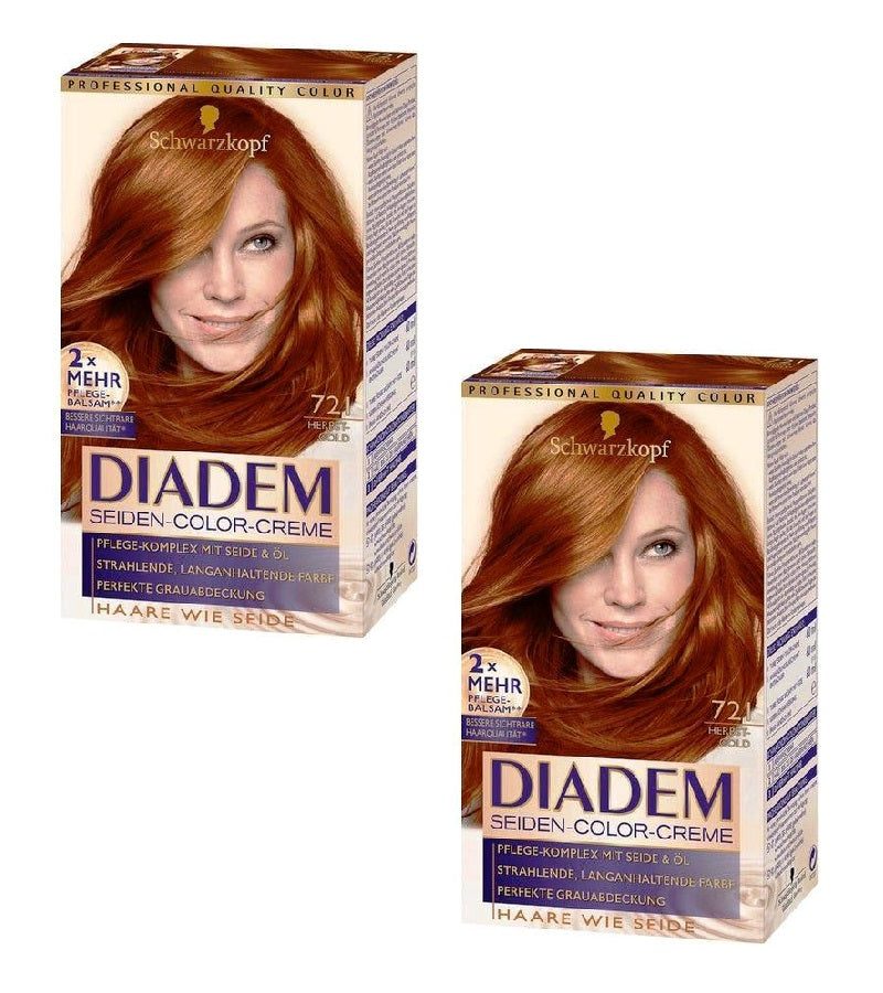 2xPack Schwarzkopf Diadem Silk Hair Color for Women - 17 Varieties