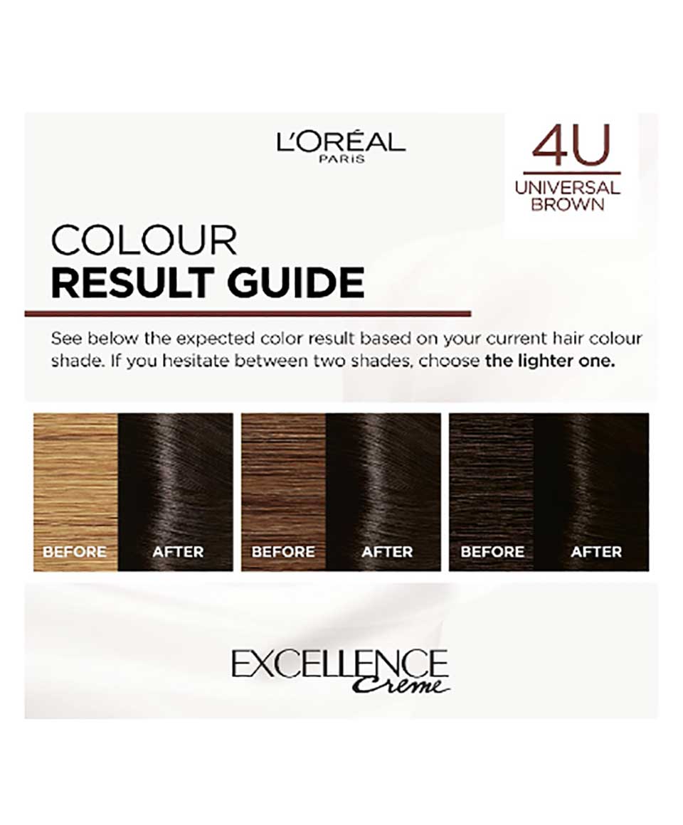 Excellence Creme No Ammonia Triple Care Hair Colour 4U Universal Brown