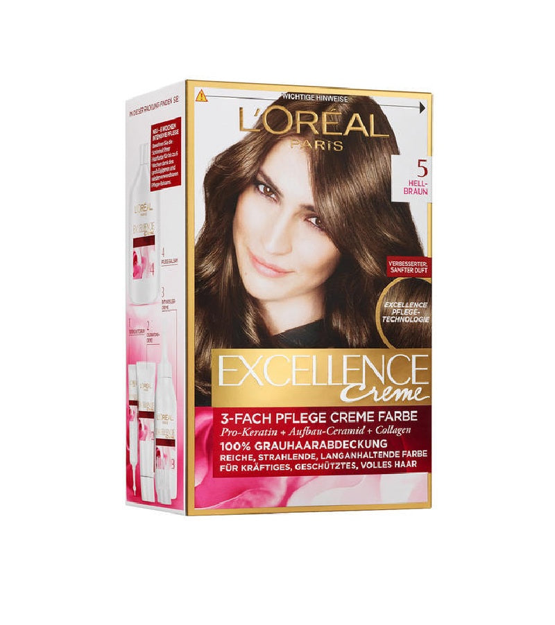 L'Oreal Paris Excellence Cream Women's Hair Coloration 7 Color Variations (1-6) - Eurodeal.shop