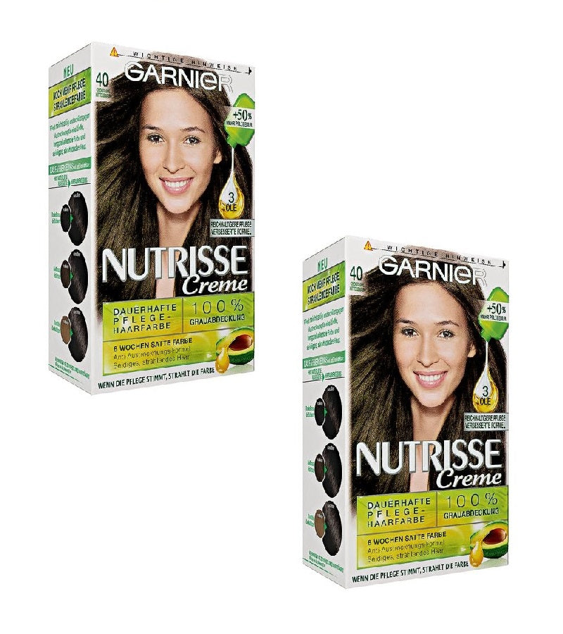 2xPack GARNIER Nutrisse Cream Permanent Hair Care - 25 Varieties