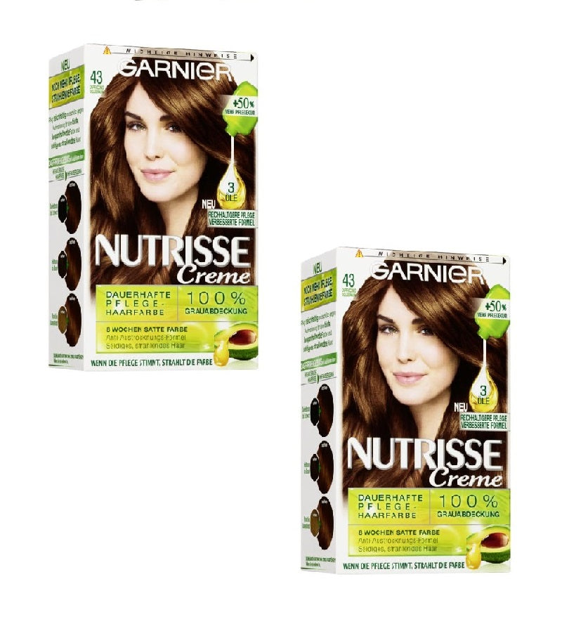 2xPack GARNIER Nutrisse Cream Permanent Hair Care - 25 Varieties