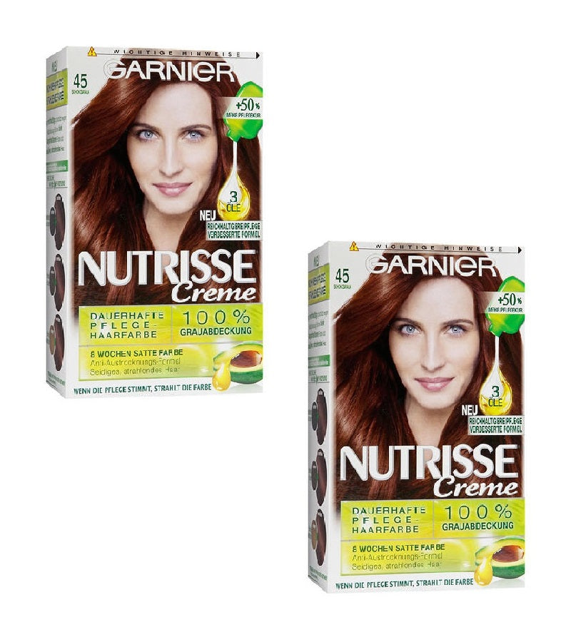 2xPack GARNIER Nutrisse Cream Permanent Hair Care - 25 Varieties
