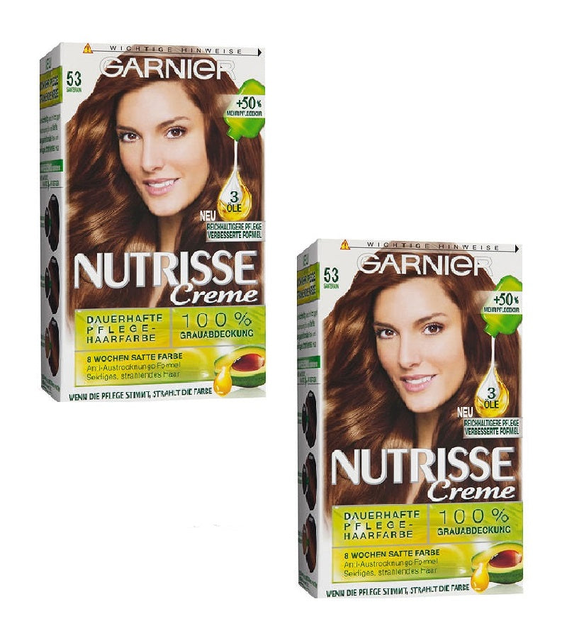2xPack GARNIER Nutrisse Cream Permanent Hair Care - 25 Varieties