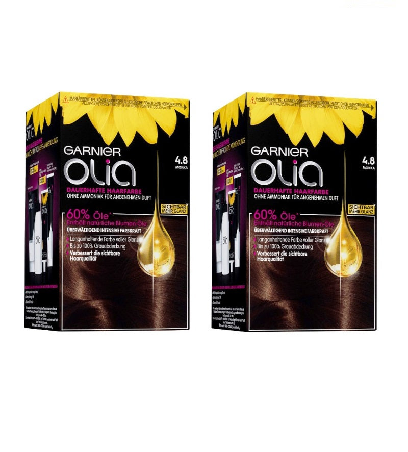 2xPack GARNIER OLIA Permenant Hair Colors - 24 Varities