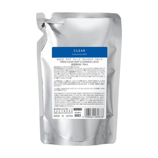 Orbis Deep Cleansing Liquid The Clear Series Makeup Remover 150ml [refill] - Facial Makeup Remover