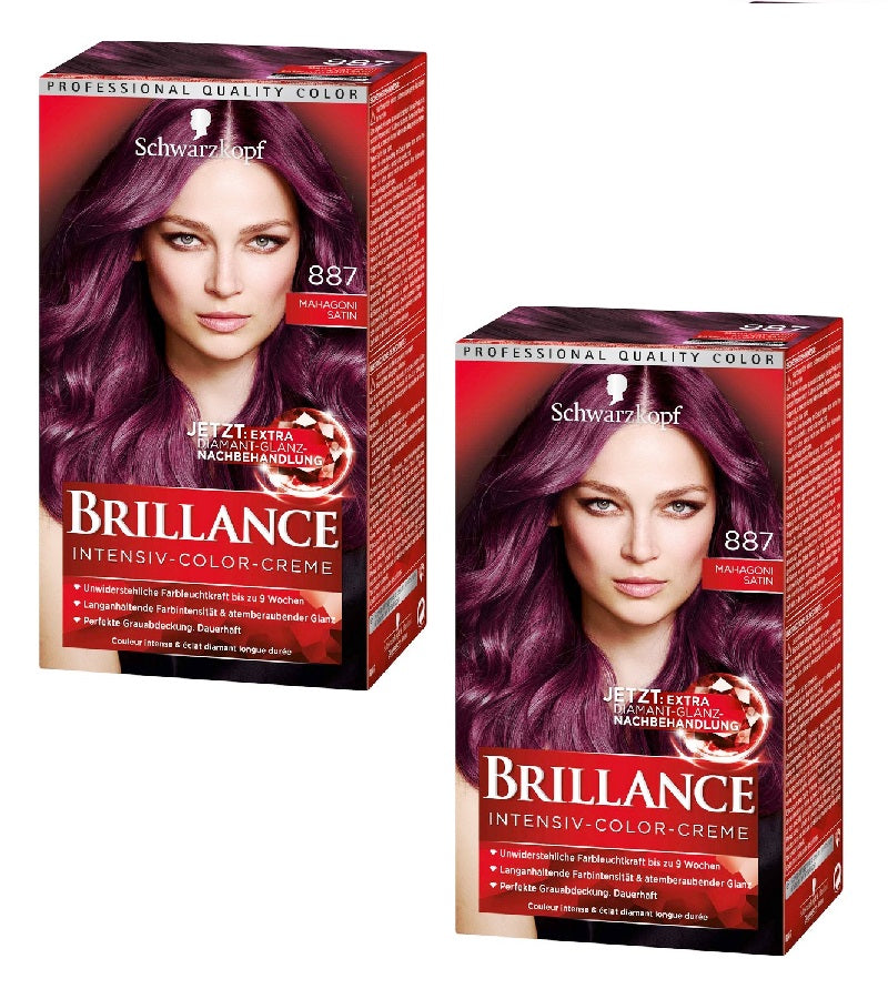2xPack Schwarzkopf BRILLANCE Intensive Color Cream - 22 Varieties