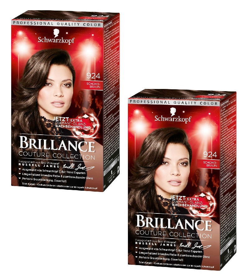 2xPack Schwarzkopf BRILLANCE Intensive Color Cream - 22 Varieties