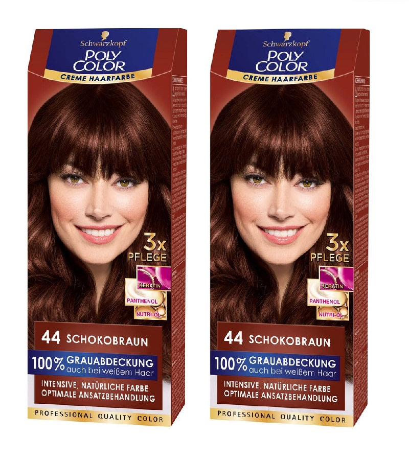 2xPack Schwarzkopf POLY COLOR CREME HAIR COLOR Coloration - 10 Varieties