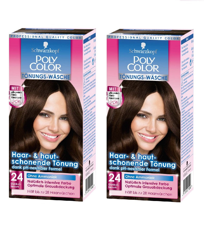 2xPack Schwarzkopf POLY COLOR CREME HAIR COLOR Tints - 8 Varieites