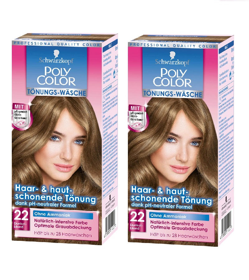 2xPack Schwarzkopf POLY COLOR CREME HAIR COLOR Tints - 8 Varieites