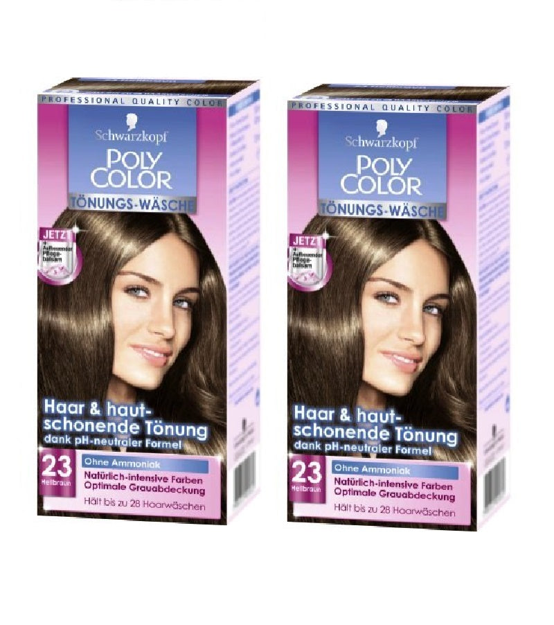 2xPack Schwarzkopf POLY COLOR CREME HAIR COLOR Tints - 8 Varieites