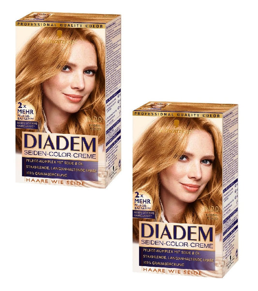 2xPack Schwarzkopf Diadem Silk Hair Color for Women - 17 Varieties
