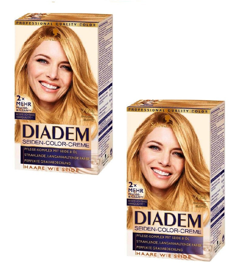 2xPack Schwarzkopf Diadem Silk Hair Color for Women - 17 Varieties
