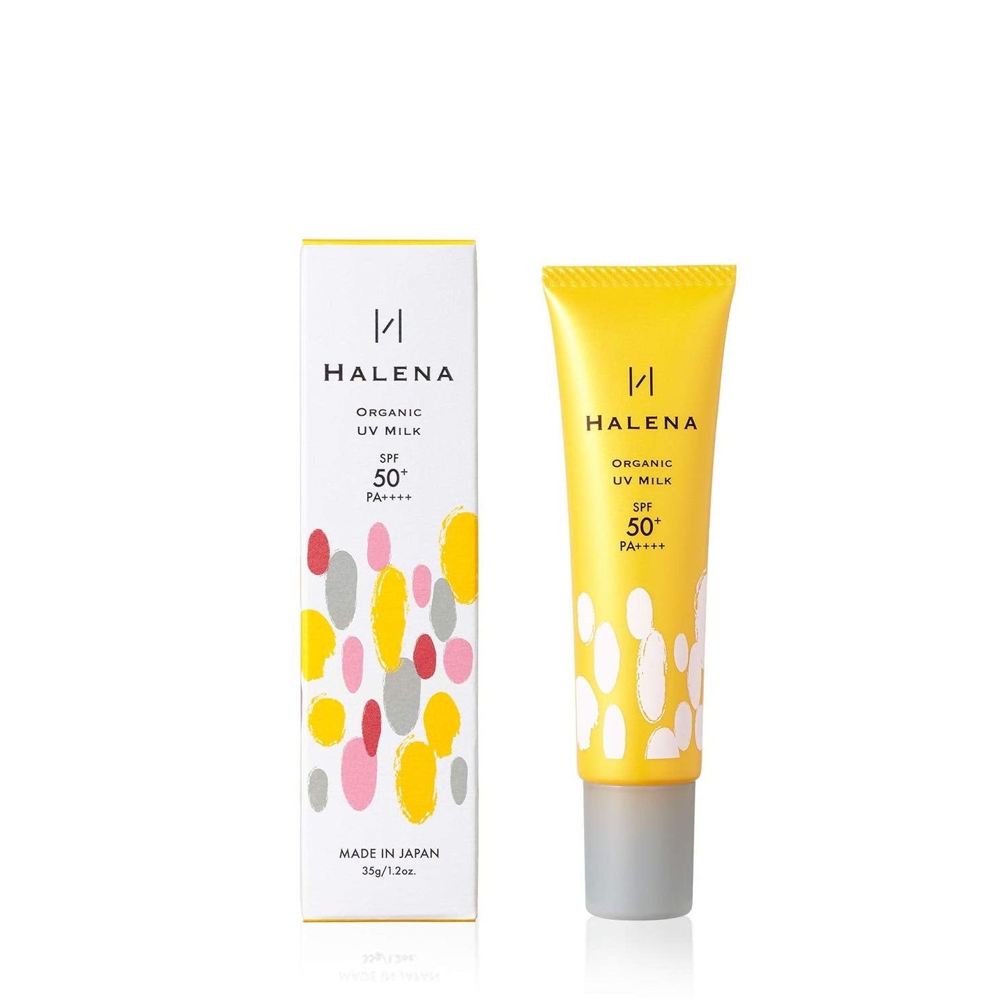 Halena Organic UV Milk SPF 50+ PA++++ 35g - Organic Suncream - Made In Japan