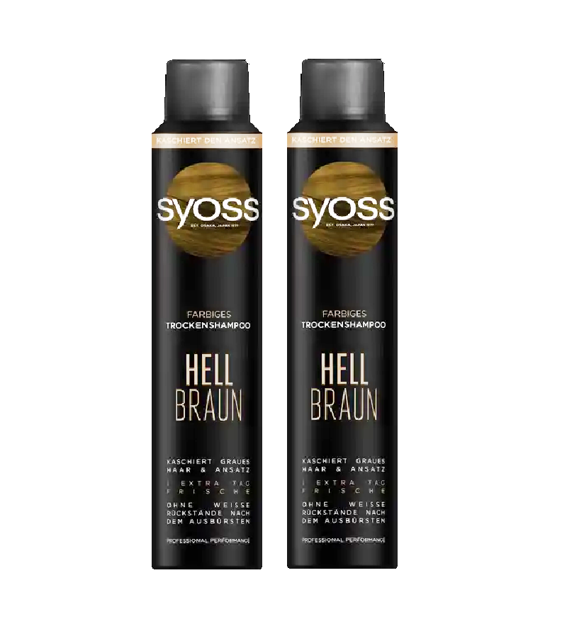 2xPack Syoss Colored Dry Sampoo Light Brown - 400 ml