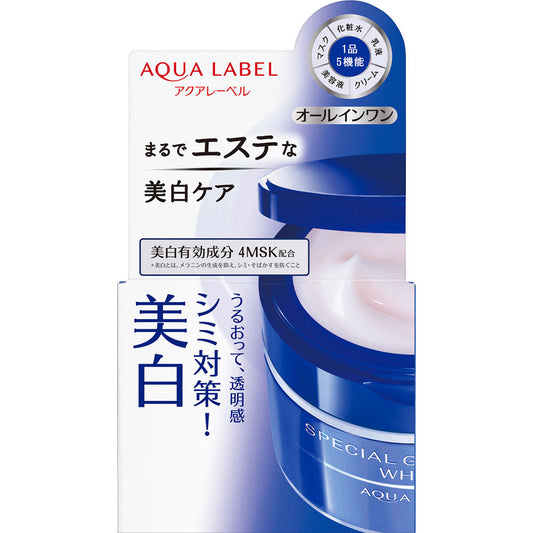 Shiseido Aqua Label Special Gel Cream (White): Moisturizing & Whitening 90g - Japanese Facial Care