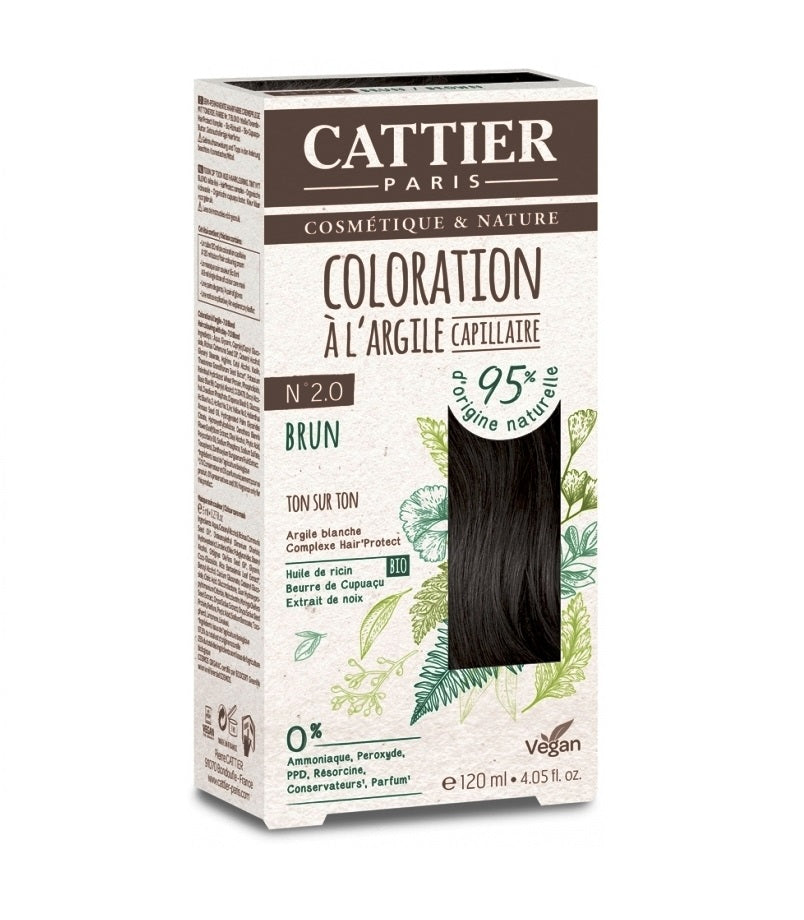 Cattier White  Clay Semi-Permanent Hair Color Kit - 20 Shades