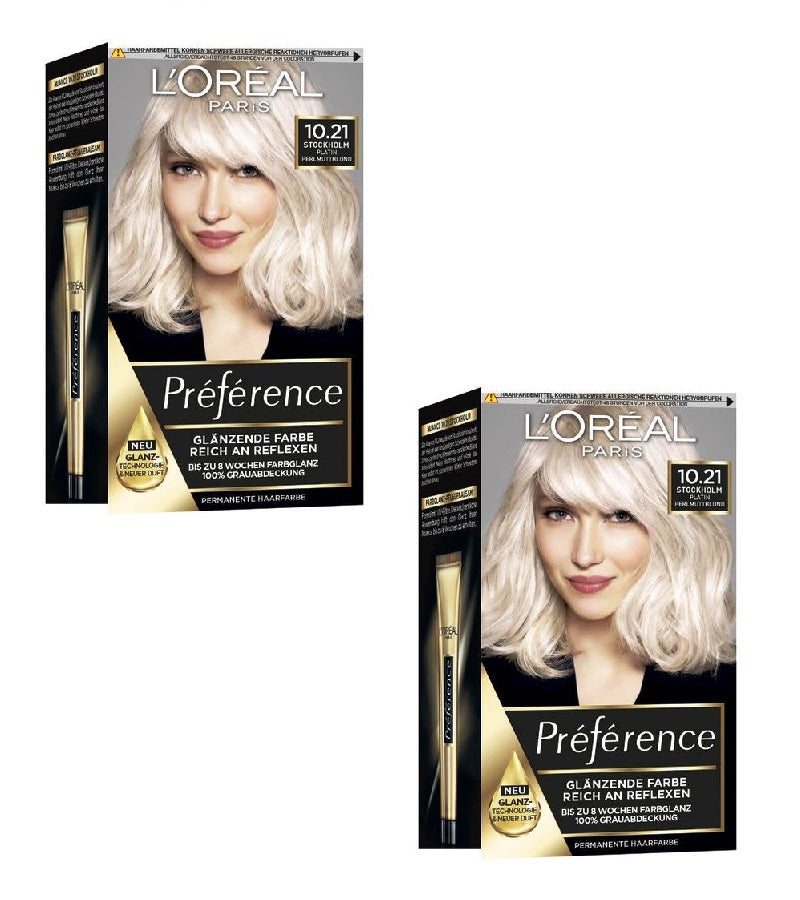 2xPack L'Oréal Paris Préférence Hair Color - 18 Varieties