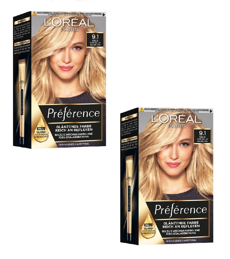 2xPack L'Oréal Paris Préférence Hair Color - 18 Varieties
