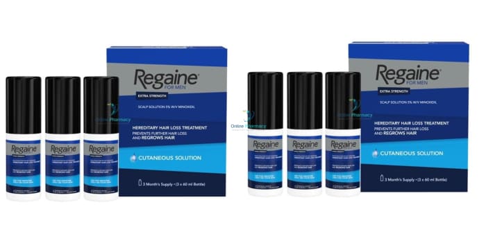 Regaine (minoxidil) 5% Solution For Men (6 Month Supply) - 6 x 60ml Pack