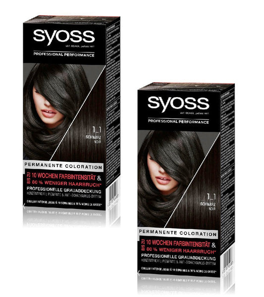 2xPacks Syoss Permanent Coloring Professional Hair Colors - 22 Varieties